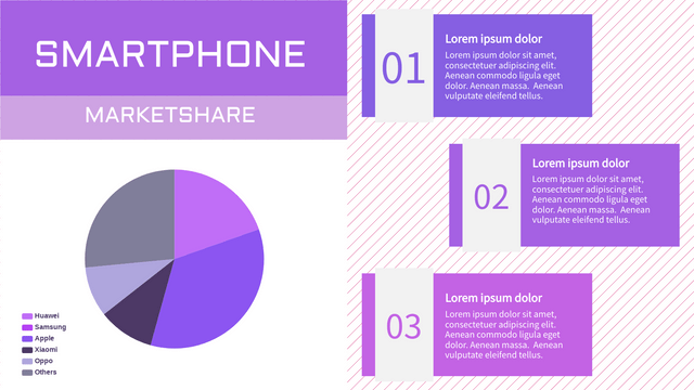 Pie Charts template: Electronic Sales Pie Chart (Created by InfoART's Pie Charts marker)