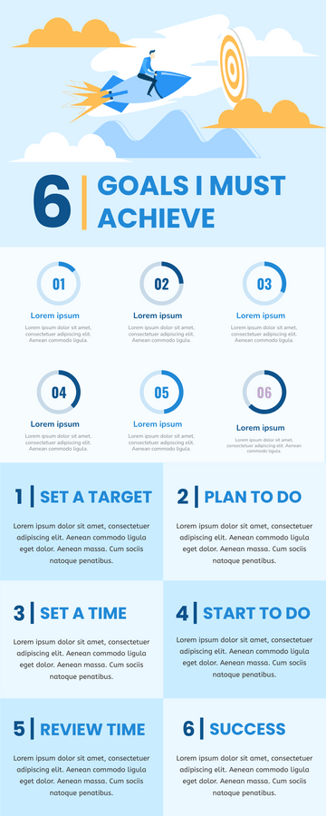 Infographic About 6 Goals I Must Achieve