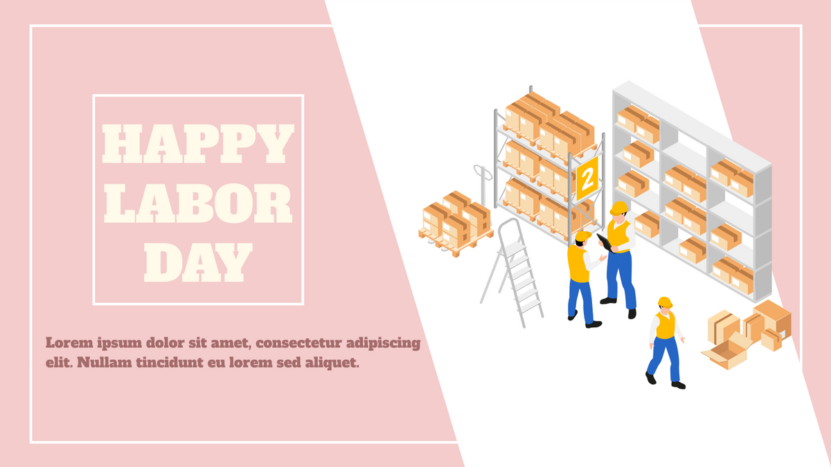 Twitter Post template: Pink Labor Day Twitter Post (Created by InfoART's Twitter Post maker)