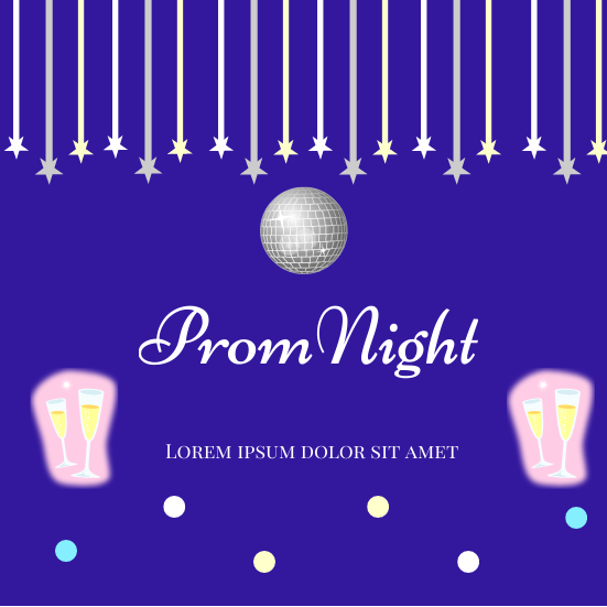 Invitation template: Prom Night Invitation (Created by Visual Paradigm Online's Invitation maker)