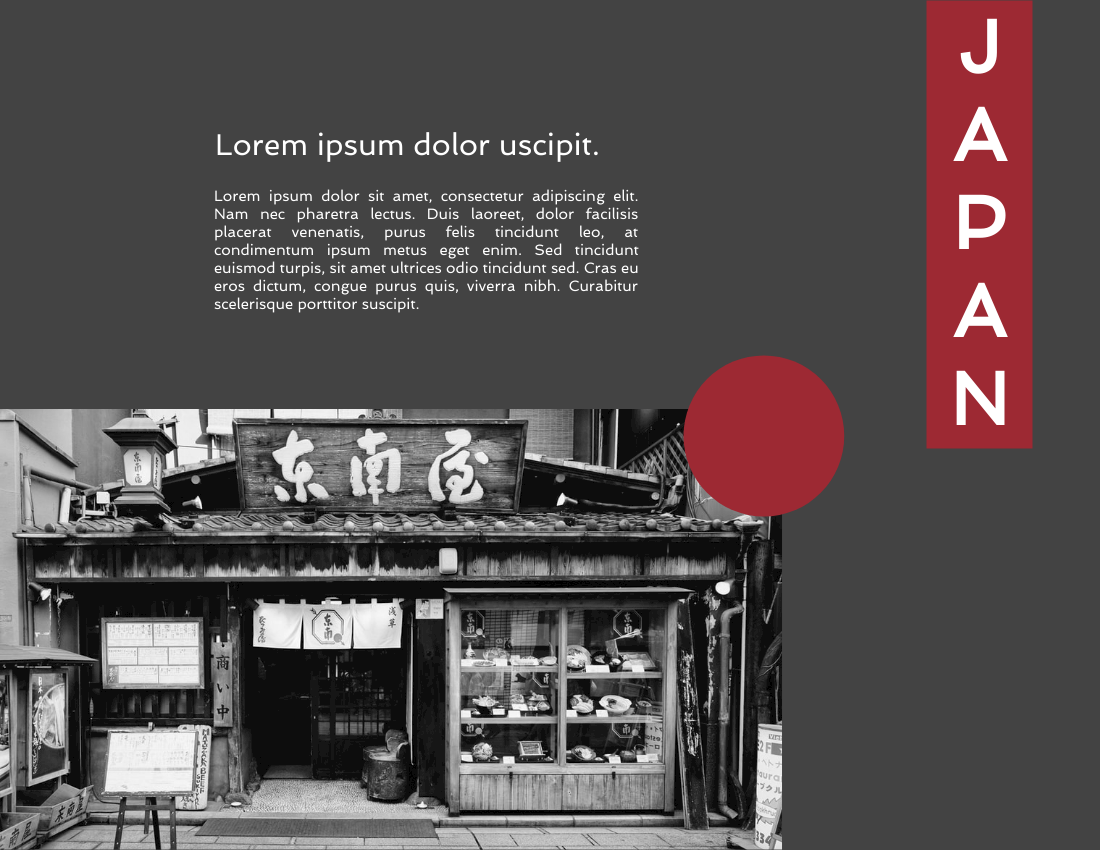 Travel Photo Book template: Black Travel To Japan Photo Book (Created by Visual Paradigm Online's Travel Photo Book maker)