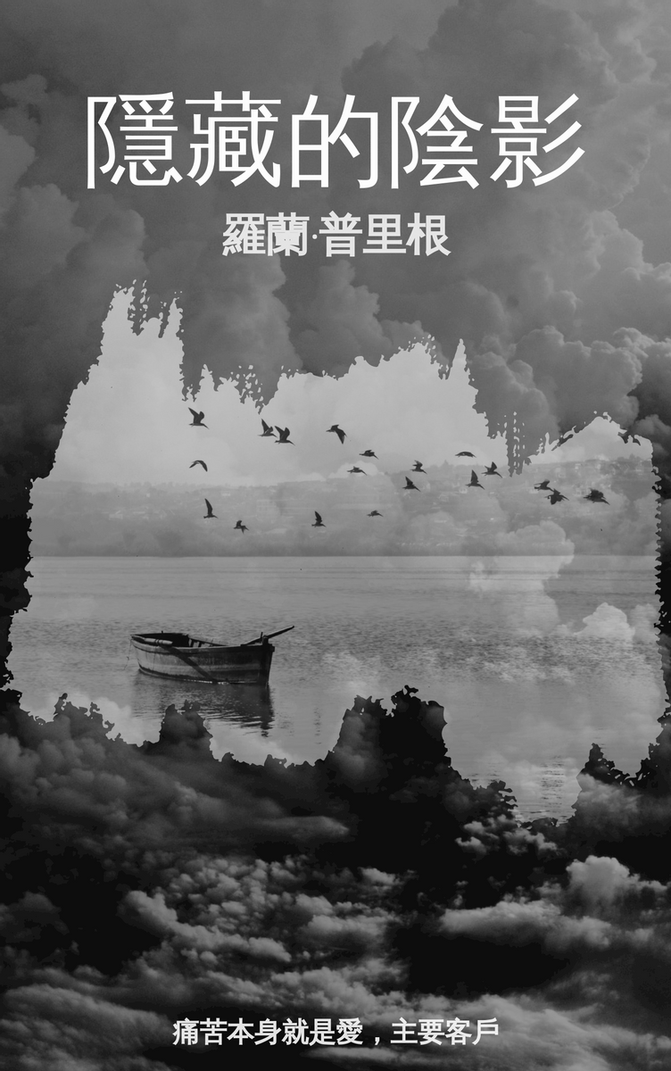 Book Cover template:  隱藏的陰影書籍封面 (Created by InfoART's Book Cover maker)
