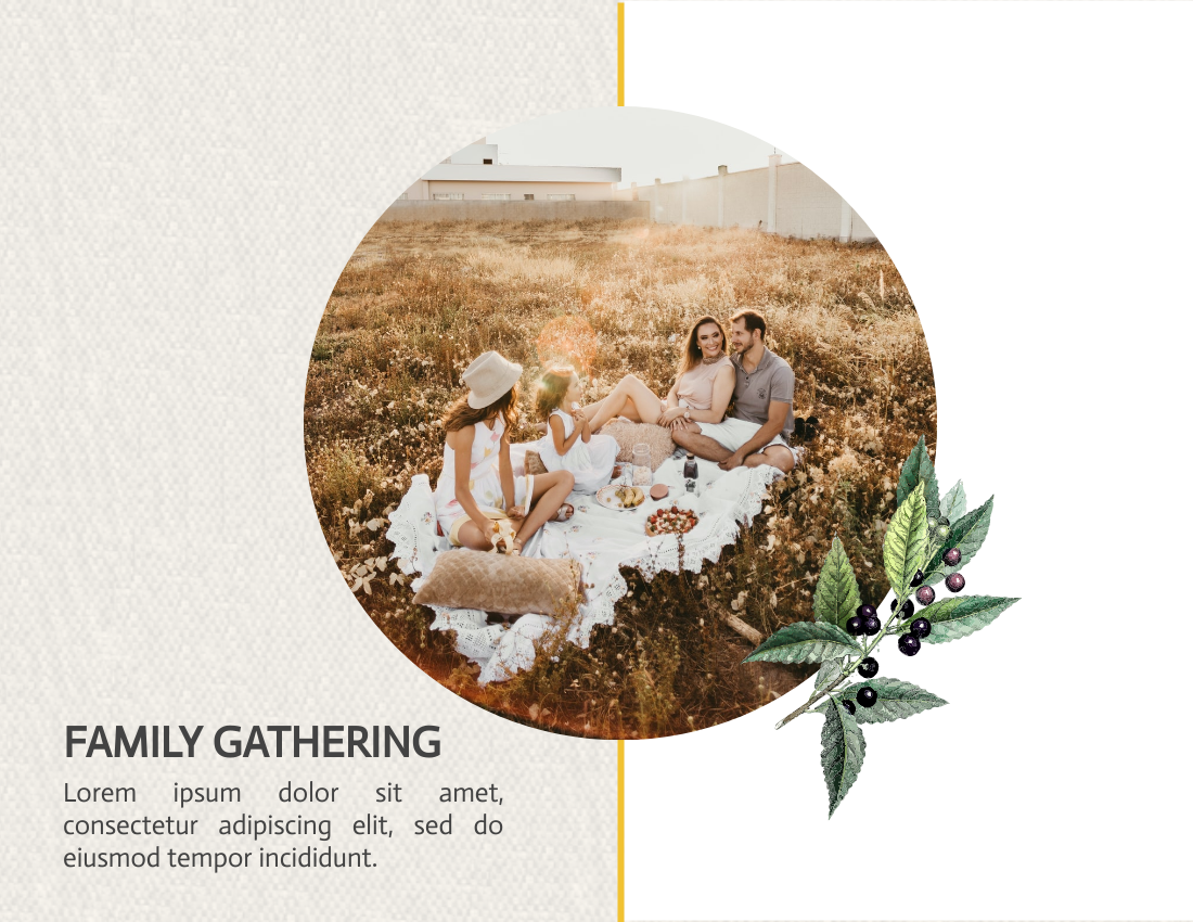 Family Photo Book template: Autumn Family Gathering Photo Book (Created by Visual Paradigm Online's Family Photo Book maker)