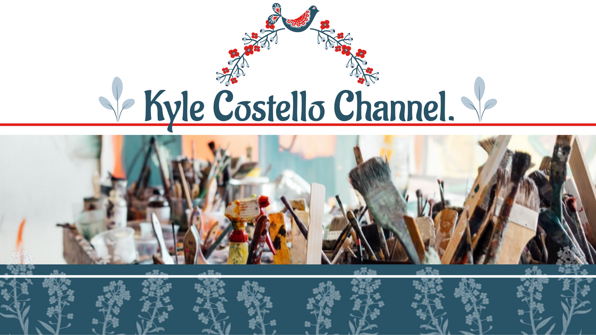 YouTube Channel Art template: Kyle Costello YouTube Channel Art (Created by Visual Paradigm Online's YouTube Channel Art maker)