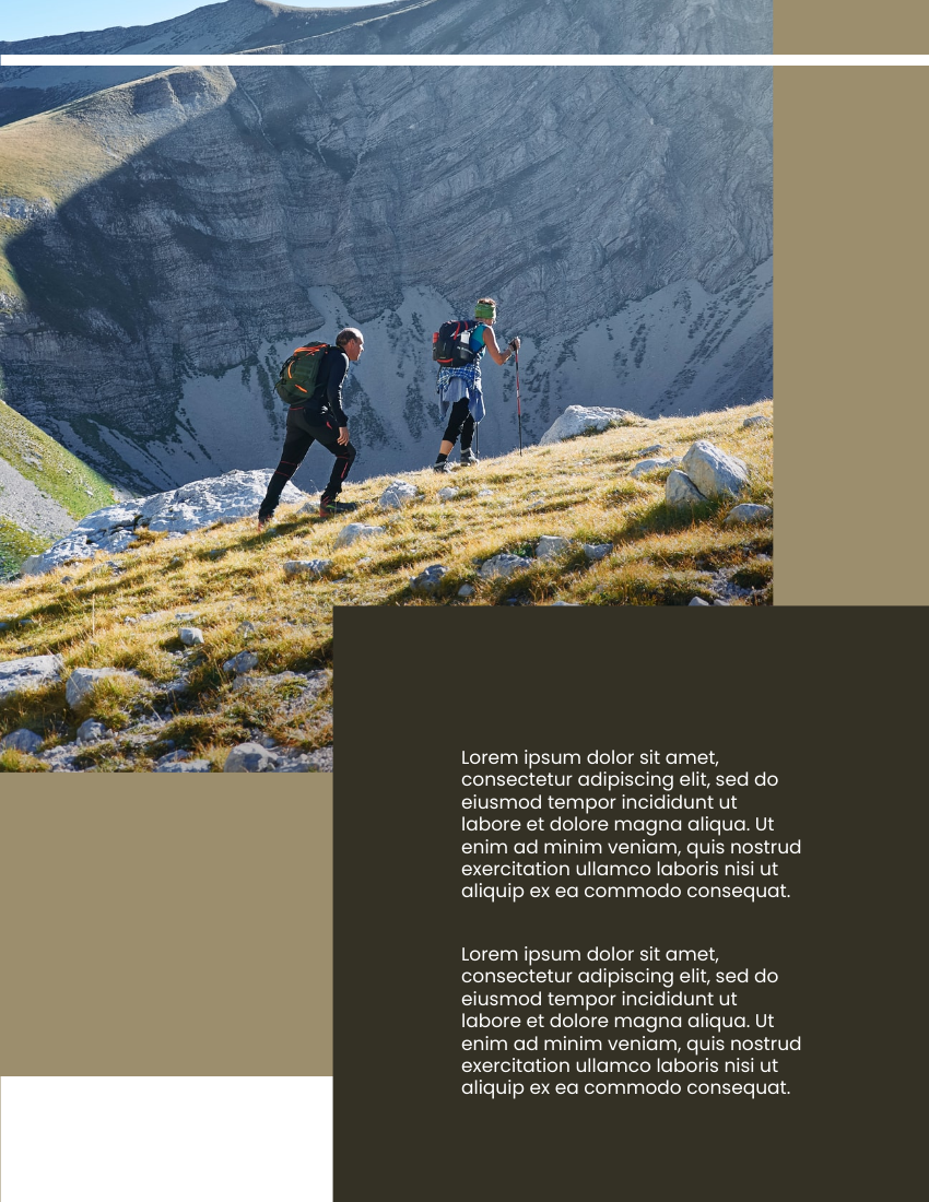 產品目錄 模板。 Hiking Essentials Catalog (由 Visual Paradigm Online 的產品目錄軟件製作)