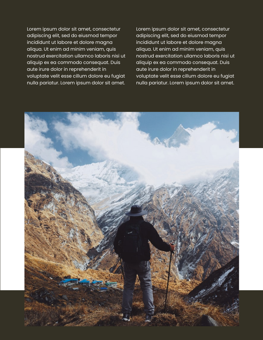 产品目录 模板。Hiking Essentials Catalog (由 Visual Paradigm Online 的产品目录软件制作)