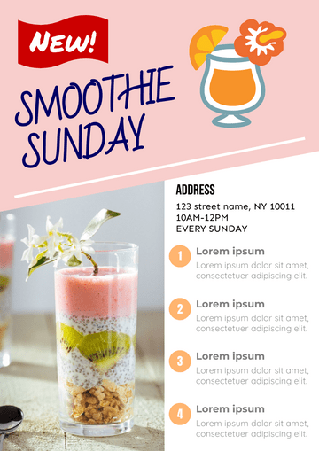 Healthy Smoothie Flyer