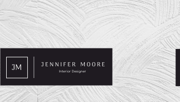 Editable businesscards template:Minimal Black And White Textures Business Card
