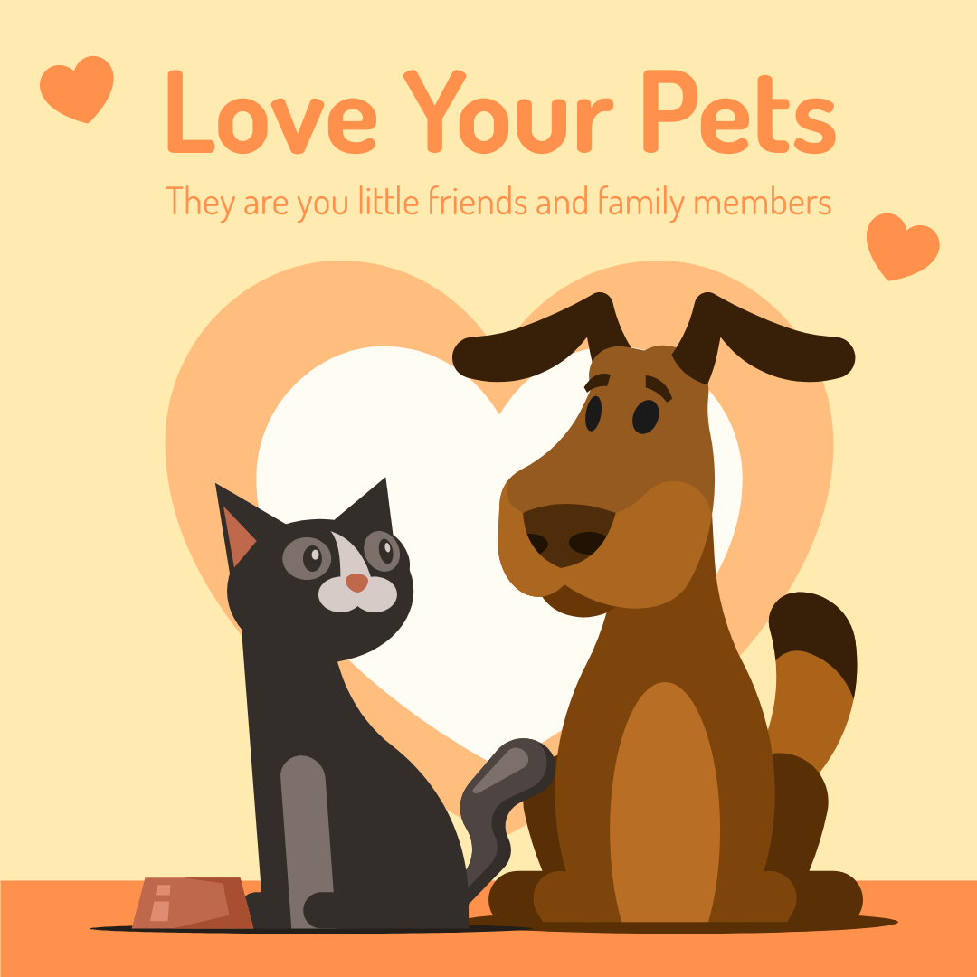Instagram Post template: Love Your Pets Instagram Post (Created by Visual Paradigm Online's Instagram Post maker)