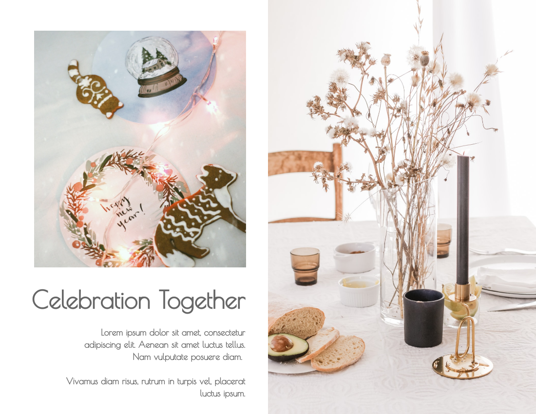 Celebration Photo Book template: New Year Celebration Photo Book (Created by Visual Paradigm Online's Celebration Photo Book maker)