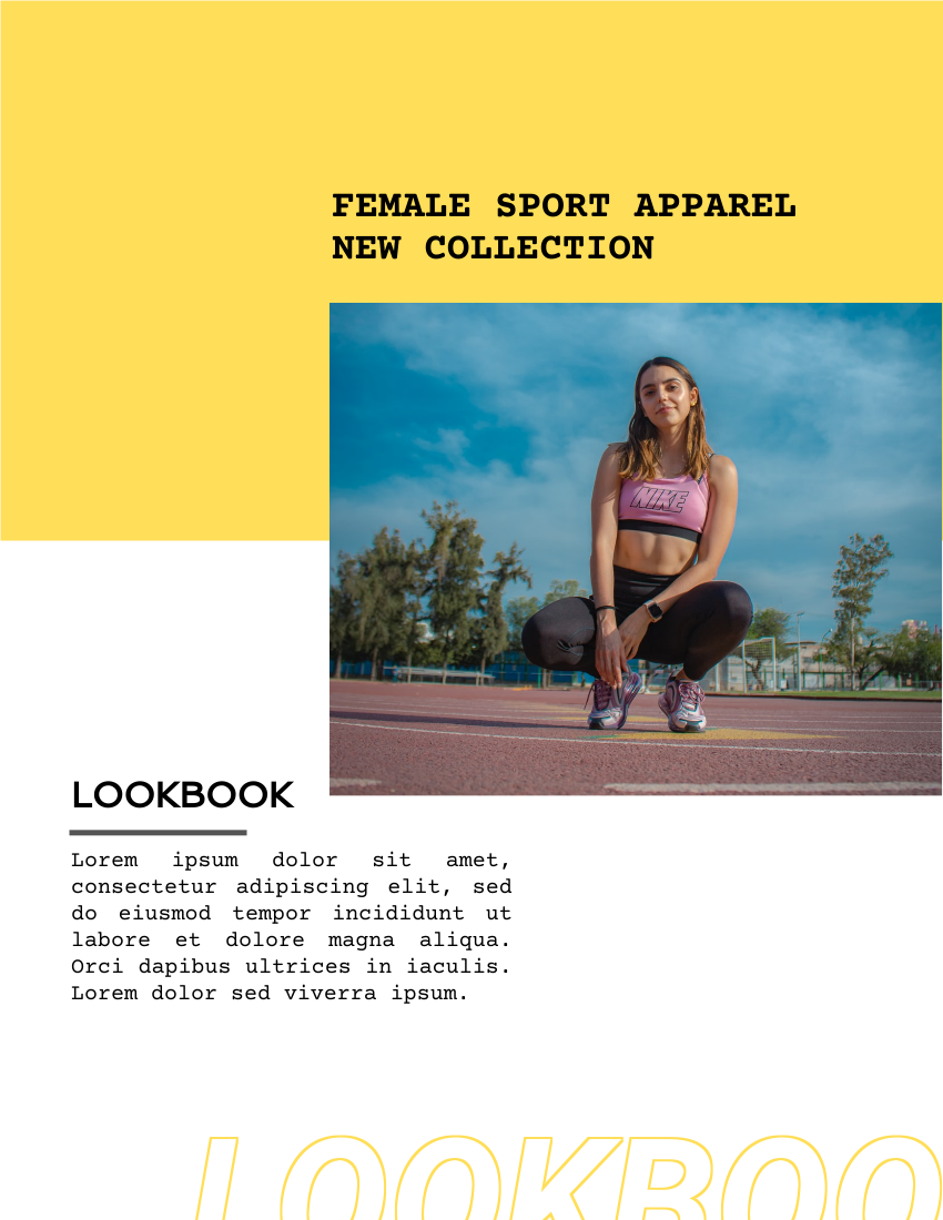 Lookbook template: Cool Sport Apparel Lookbook (Created by Visual Paradigm Online's Lookbook maker)