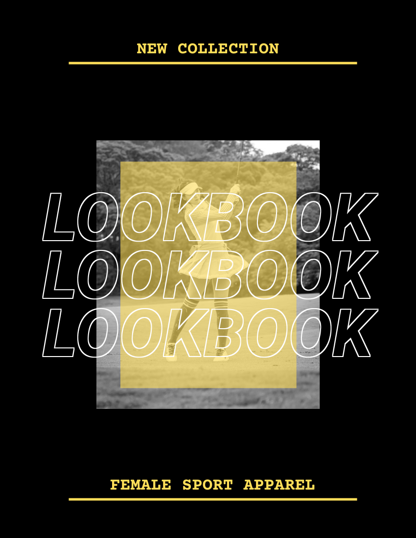 Lookbook 模板。 Cool Sport Apparel Lookbook (由 Visual Paradigm Online 的Lookbook軟件製作)