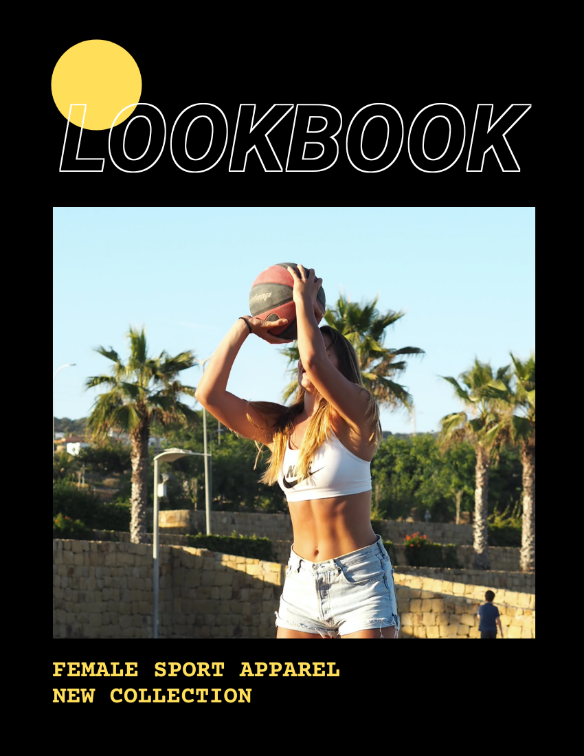 Lookbook 模板。 Cool Sport Apparel Lookbook (由 Visual Paradigm Online 的Lookbook軟件製作)
