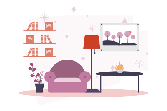 Home Illustrations template: Simple Interior Design (Created by Visual Paradigm Online's Home Illustrations maker)