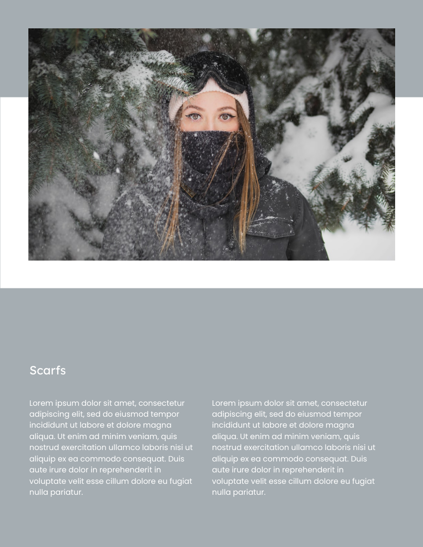 Lookbook template: Winter Lookbook (Created by Visual Paradigm Online's Lookbook maker)