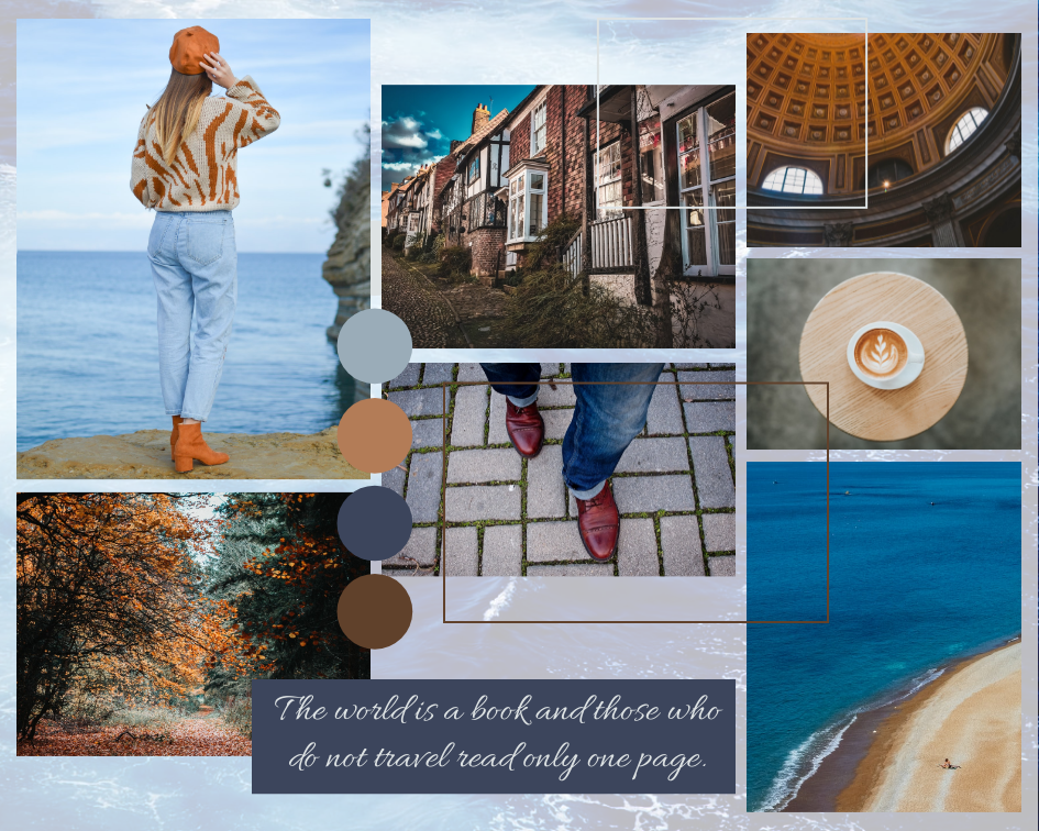 Mood Board template: Travel Mood Board (Created by Collage's Mood Board maker)