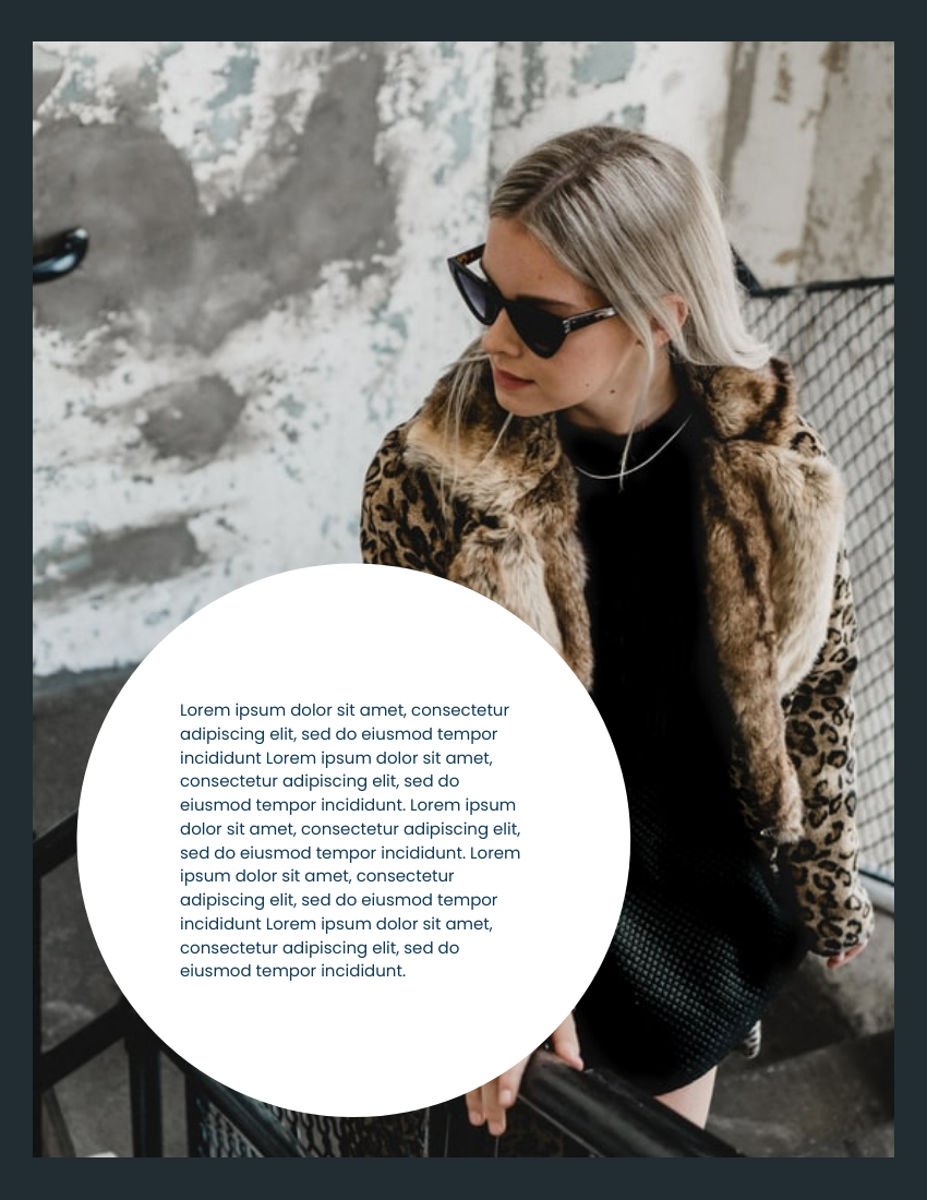 Lookbook 模板。Top Winter Trend Fashion Lookbook (由 Visual Paradigm Online 的Lookbook软件制作)