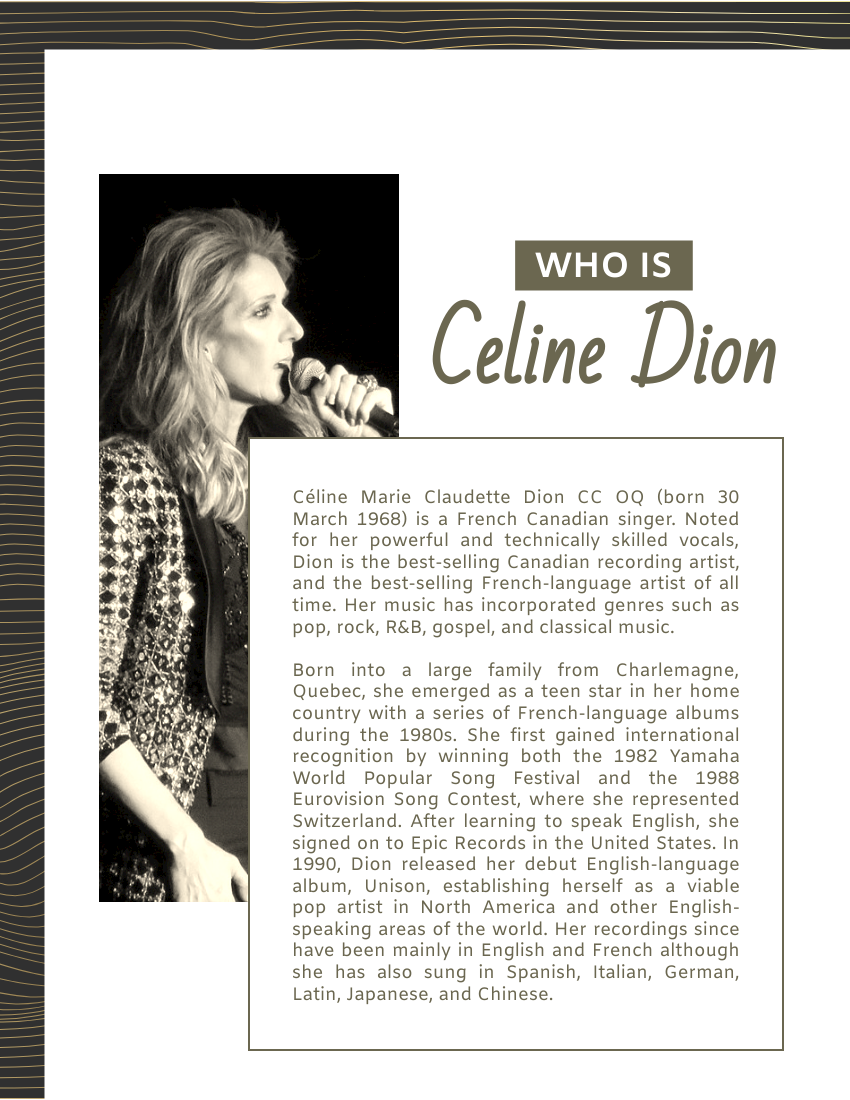 Celine Dion Biography