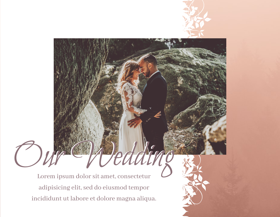 Wedding Photo Book template: Romantic Memory Wedding Photo Book (Created by PhotoBook's Wedding Photo Book maker)