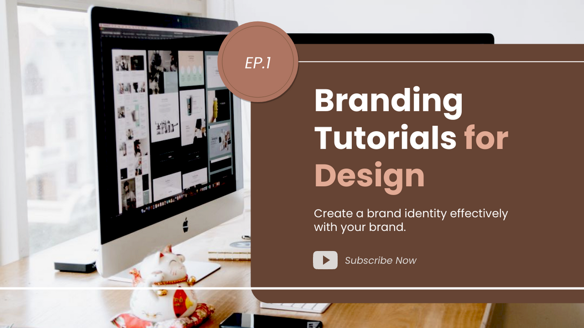 YouTube Thumbnail template: Branding Tutorials for Design Youtube Thumbnail (Created by InfoART's YouTube Thumbnail maker)