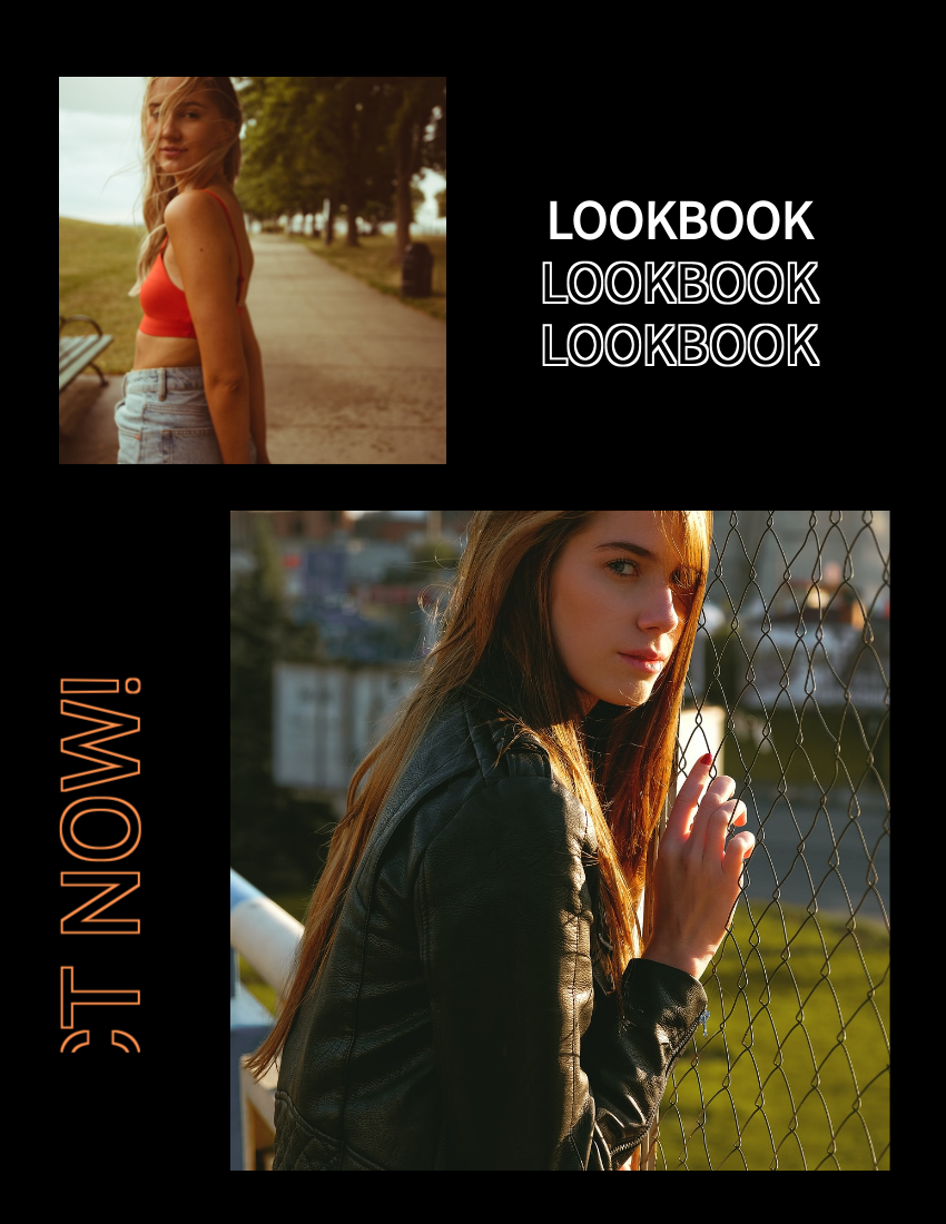Lookbook 模板。Teenagers Fashion Lookbook (由 Visual Paradigm Online 的Lookbook软件制作)