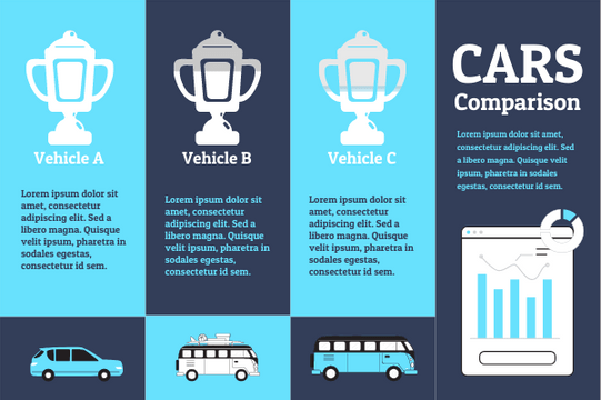 Transport template: Cars Comparison (Created by Visual Paradigm Online's Transport maker)