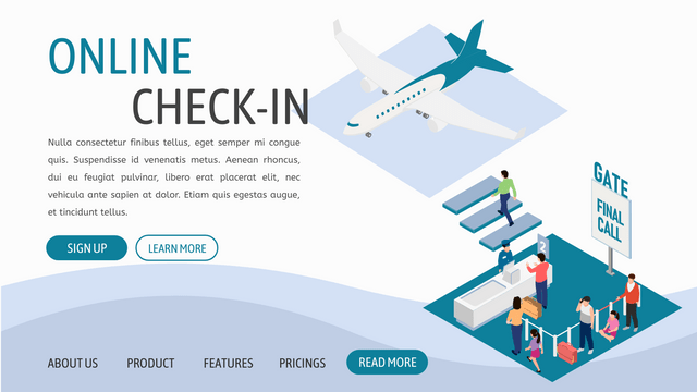 Isometric Diagrams template: Boarding Gate (Created by Visual Paradigm Online's Isometric Diagrams maker)