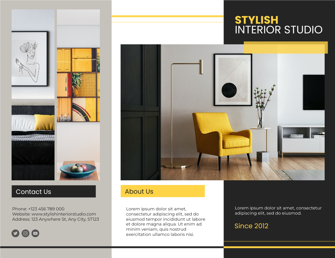 Stylish Interior Studio Brochure