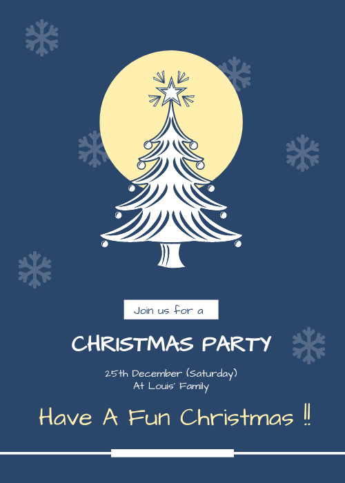 Invitation template: Fun Christmas Party Invitation (Created by Visual Paradigm Online's Invitation maker)