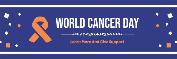 Email Header template: Formal Cancer Day Email Header (Created by InfoART's Email Header maker)