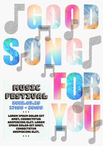 Editable posters template:Music Festival Event Poster