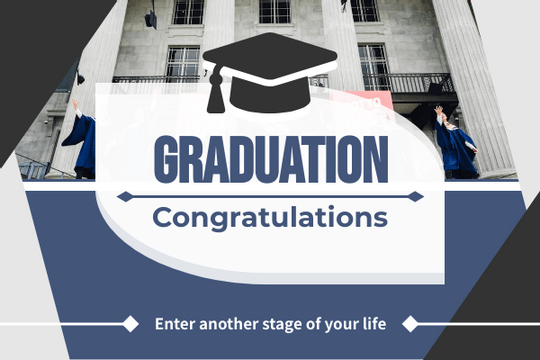 Editable greetingcards template:Congratulations For Graduation Photography Greeting Card