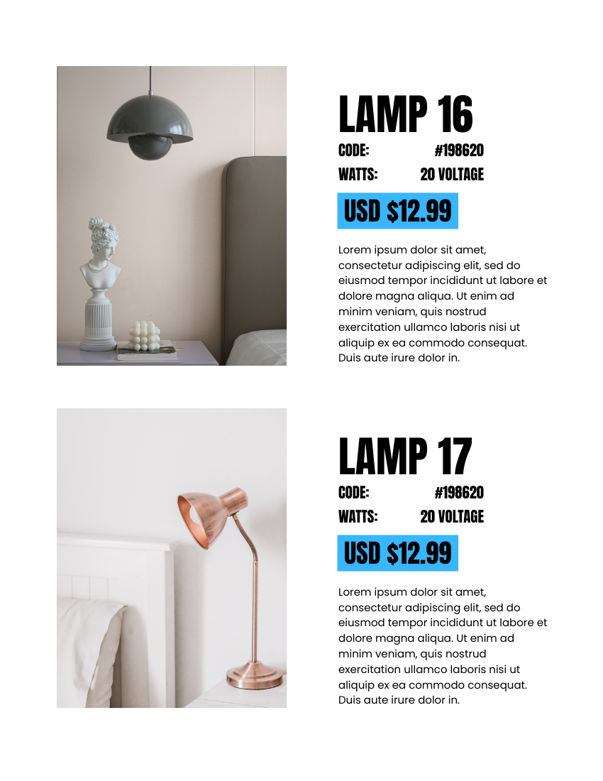 Catalog template: Lighting & LED Catalog (Created by Flipbook's Catalog maker)