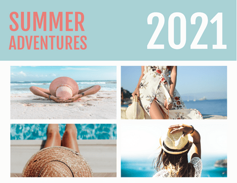  模板。My Summer Adventure Everyday Photo Book (由 Visual Paradigm Online 的软件制作)