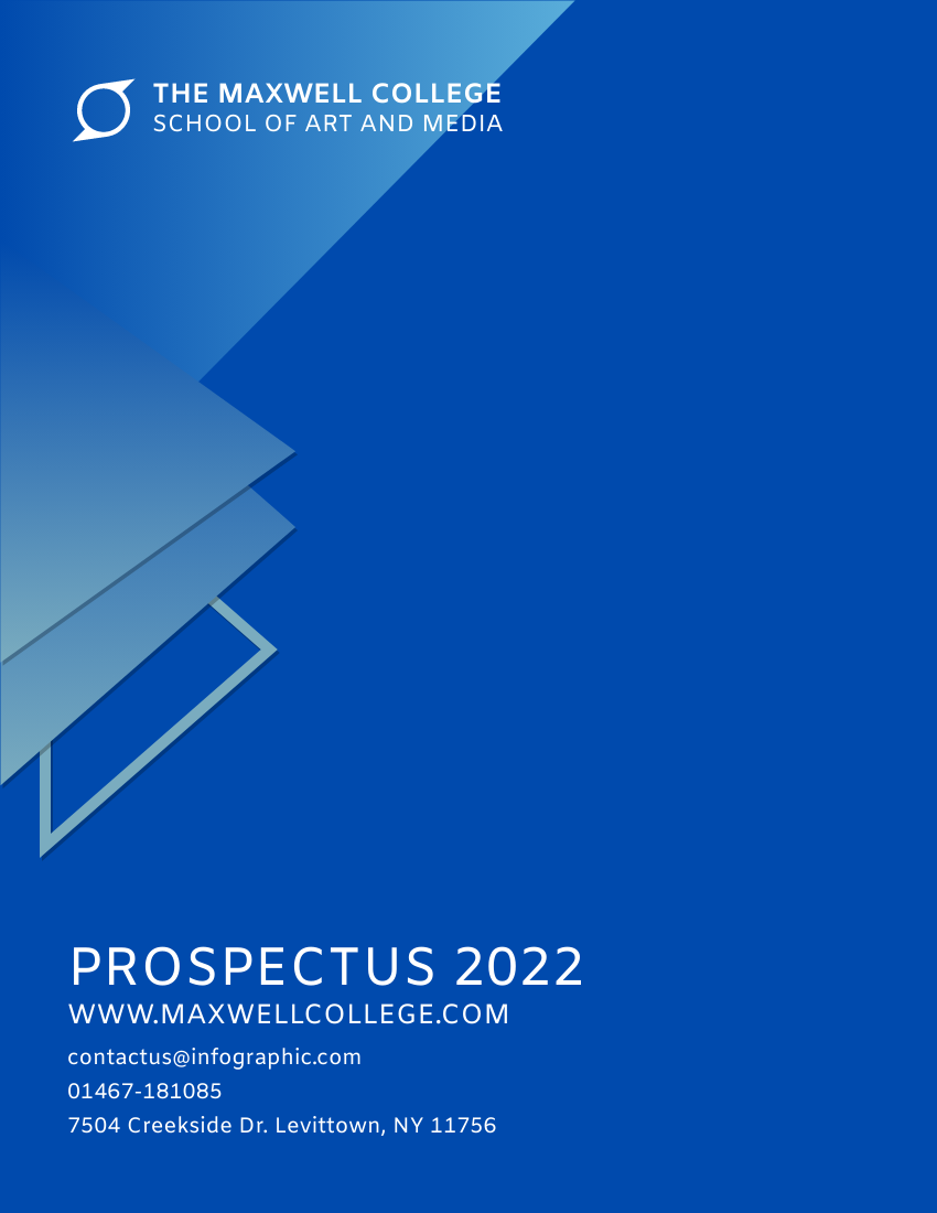 Booklet template: Advertising Program College Prospectus (Created by Flipbook's Booklet maker)