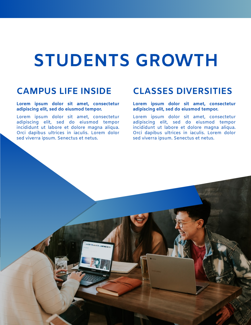 Booklet template: Advertising Program College Prospectus (Created by Visual Paradigm Online's Booklet maker)