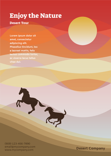 Flyer template: Desert Tour Flyer (Created by Visual Paradigm Online's Flyer maker)