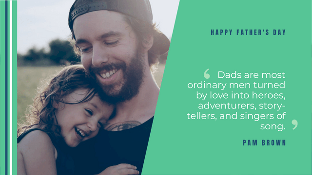 Twitter Post template: Father's Day Quote Twitter Post (Created by InfoART's  marker)