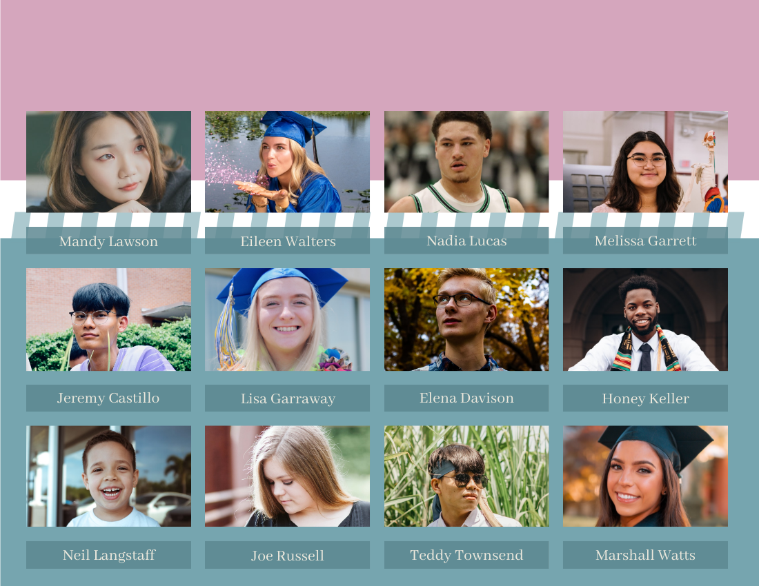 Yearbook Photo book template: Colorful Pastel Yearbook Photo Book (Created by Visual Paradigm Online's Yearbook Photo book maker)