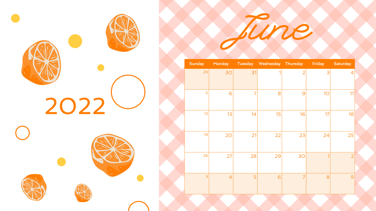 Calendar 模板。 Fruity Picnic Calendar (由 Visual Paradigm Online 的Calendar軟件製作)
