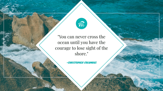 Twitter Post template: Ocean Inspirational Quote Twitter Post (Created by Visual Paradigm Online's Twitter Post maker)