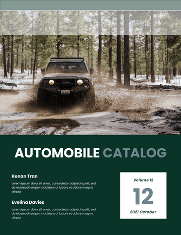 Catalogs template: Automobile Catalog (Created by Visual Paradigm Online's Catalogs maker)