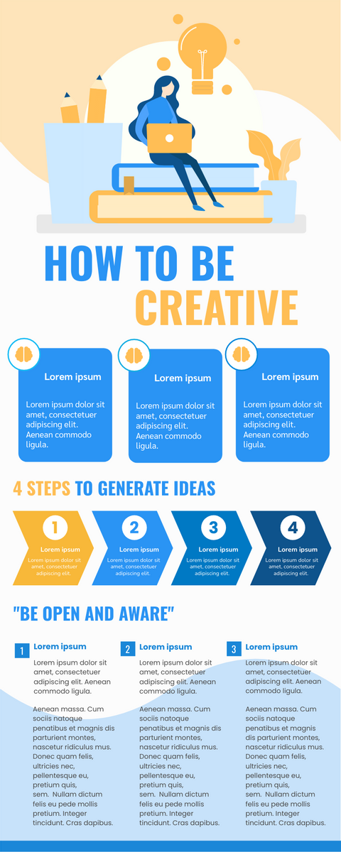How To Be Creative Infographic