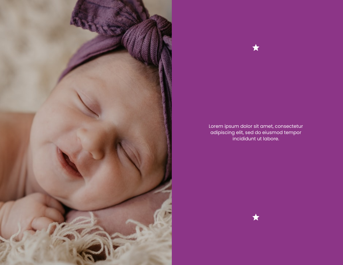 Family Photo Book template: New Born Baby Family Photo Book (Created by Visual Paradigm Online's Family Photo Book maker)