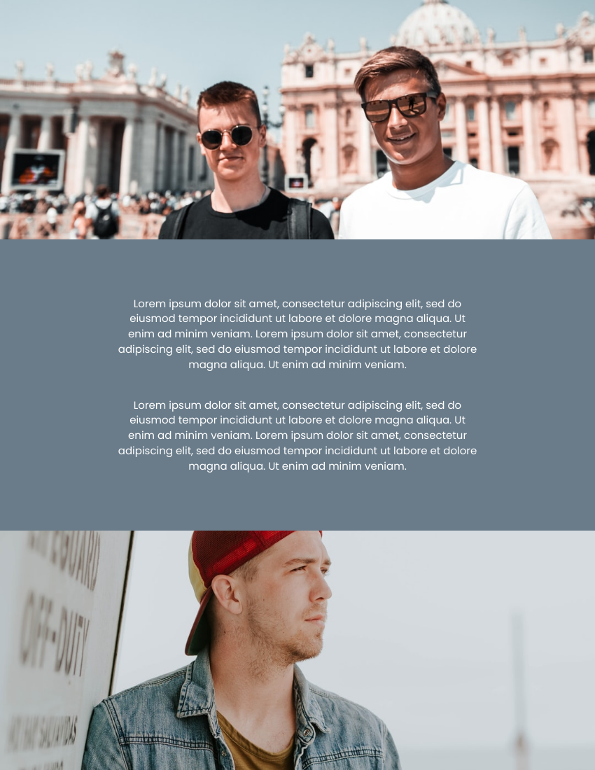 Lookbook template: Men's Wear Spring Lookbook (Created by Visual Paradigm Online's Lookbook maker)