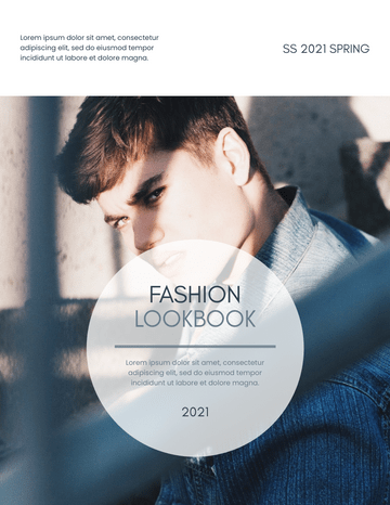 Lookbook template: Men's Wear Spring Lookbook (Created by Visual Paradigm Online's Lookbook maker)