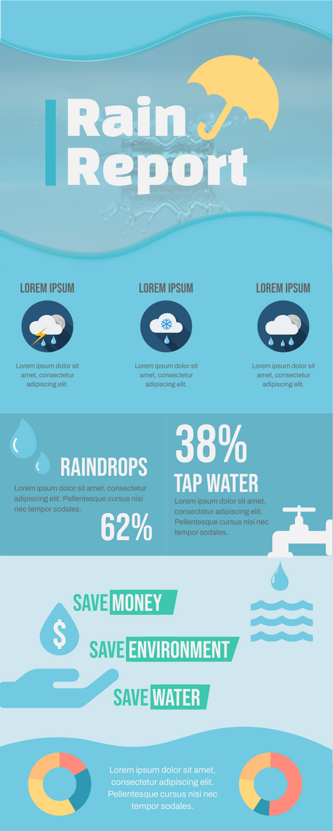 Infographic template: Rainwater Infographics (Created by Visual Paradigm Online's Infographic maker)