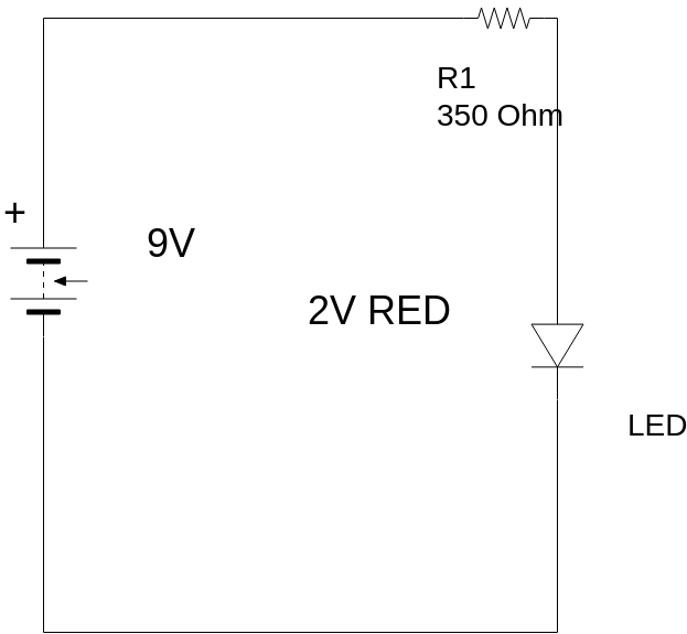 發光二極管 (LED) (電氣圖 Example)