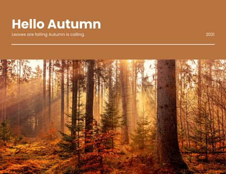 Seasonal Photo Book template: Autumn Seasonal Photo Book (Created by InfoART's  marker)