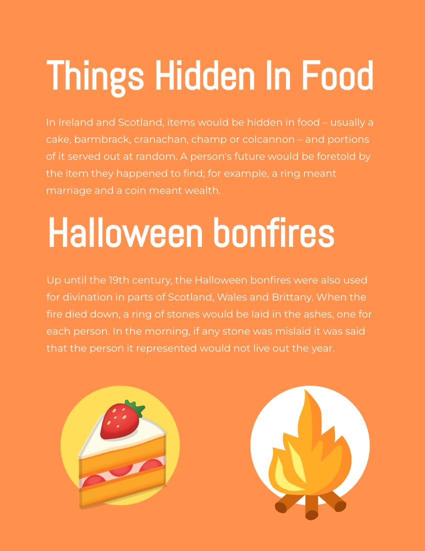 Booklet template: Traditional Games In Halloween (Created by Visual Paradigm Online's Booklet maker)